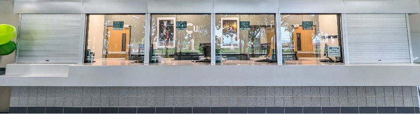 Ticket terminals at UCCU Center.