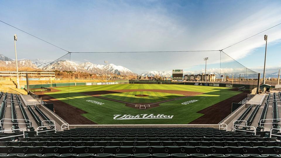 UCCU Ballpark field from home plate
