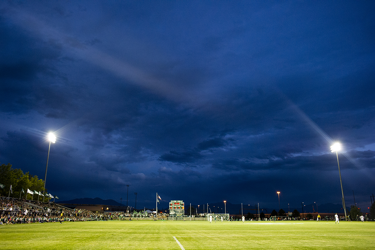 UCCU Stadium playing field.